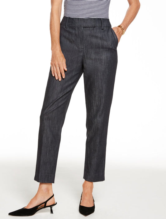 SLIM LEG REFINED DENIM PANTS