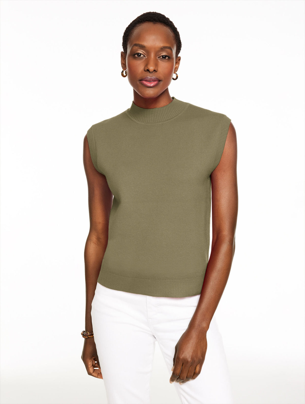 MOCKNECK SWEATER VEST