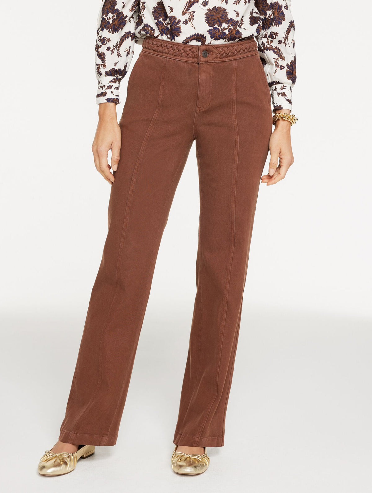 CLASSIC JEAN TROUSERS - BRAIDED WAIST