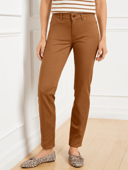 SLIM ANKLE JEANS - PIECE DYED - CURVY FIT