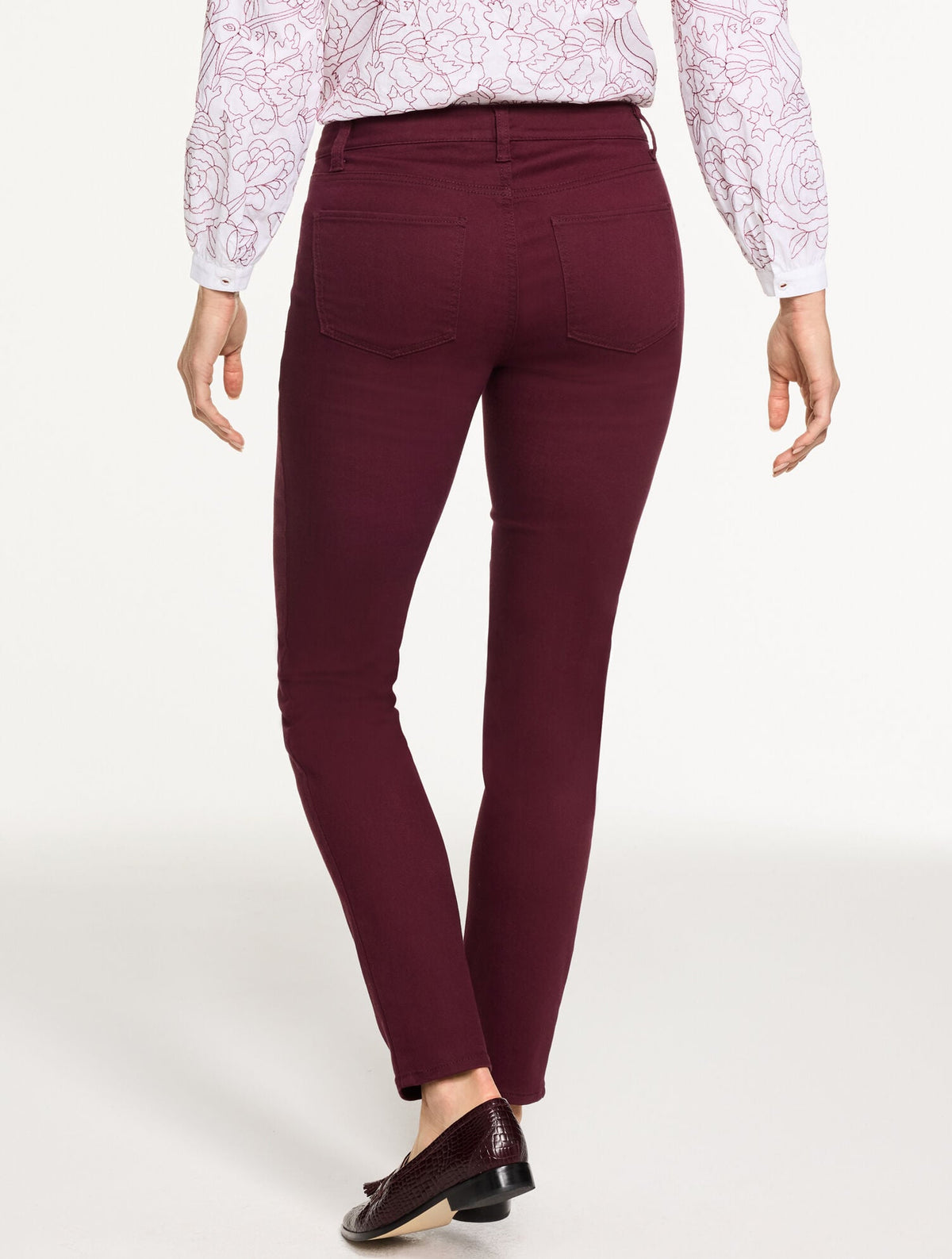 SLIM ANKLE JEANS - SOLID - CURVY FIT