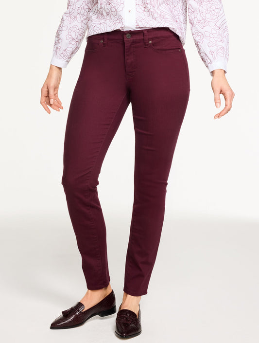 SLIM ANKLE JEANS - SOLID - CURVY FIT