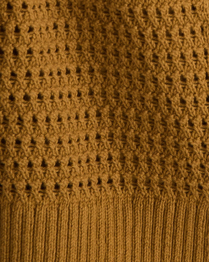 ORGANIC COTTON OPEN STITCH CARDIGAN