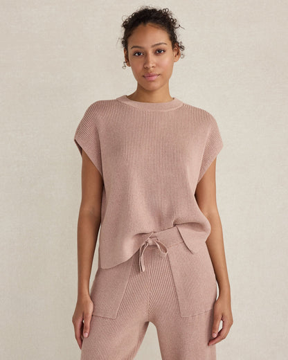 ORGANIC COTTON CASHMERE DROP SHOULDER TEE