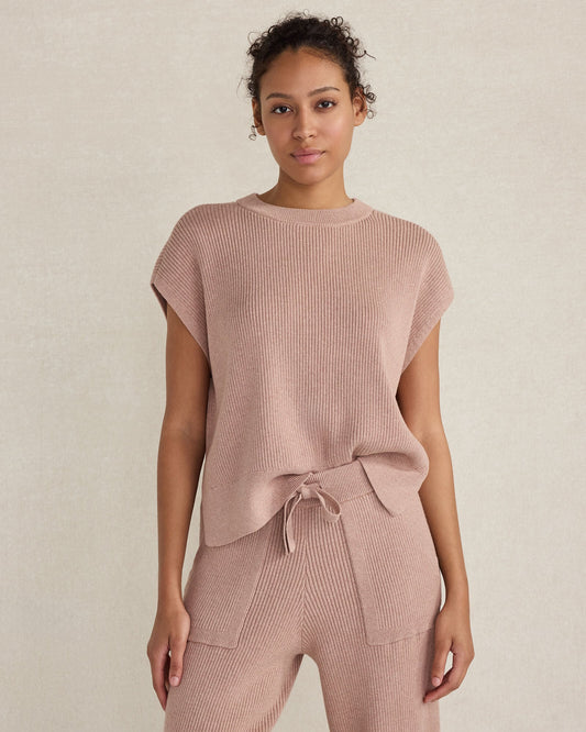 ORGANIC COTTON CASHMERE DROP SHOULDER TEE