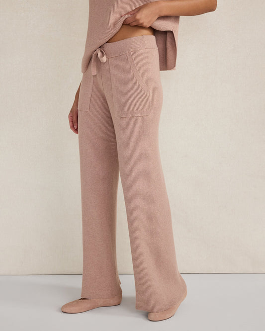 ORGANIC COTTON CASHMERE WIDE LEG PANTS