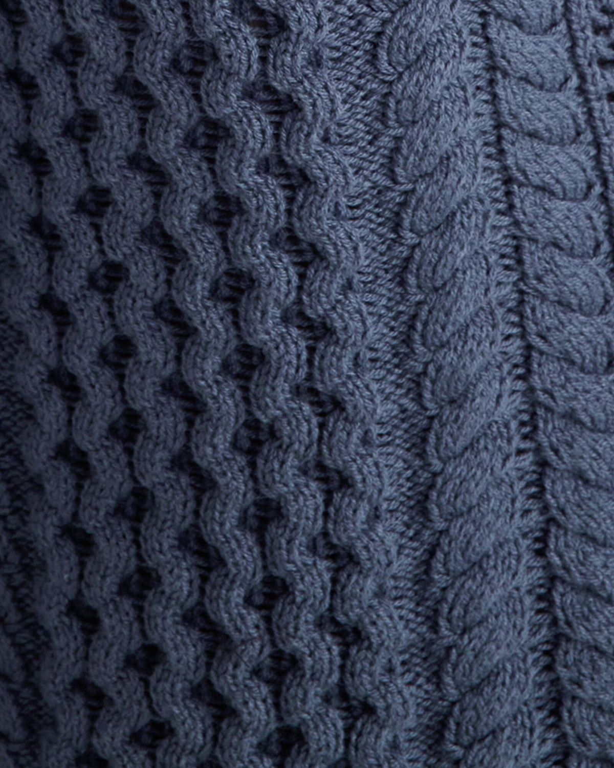 COTTON BLEND MIXED STITCH CARDIGAN