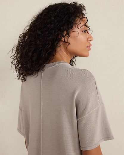 VISCOSE BLEND CREWNECK TEE