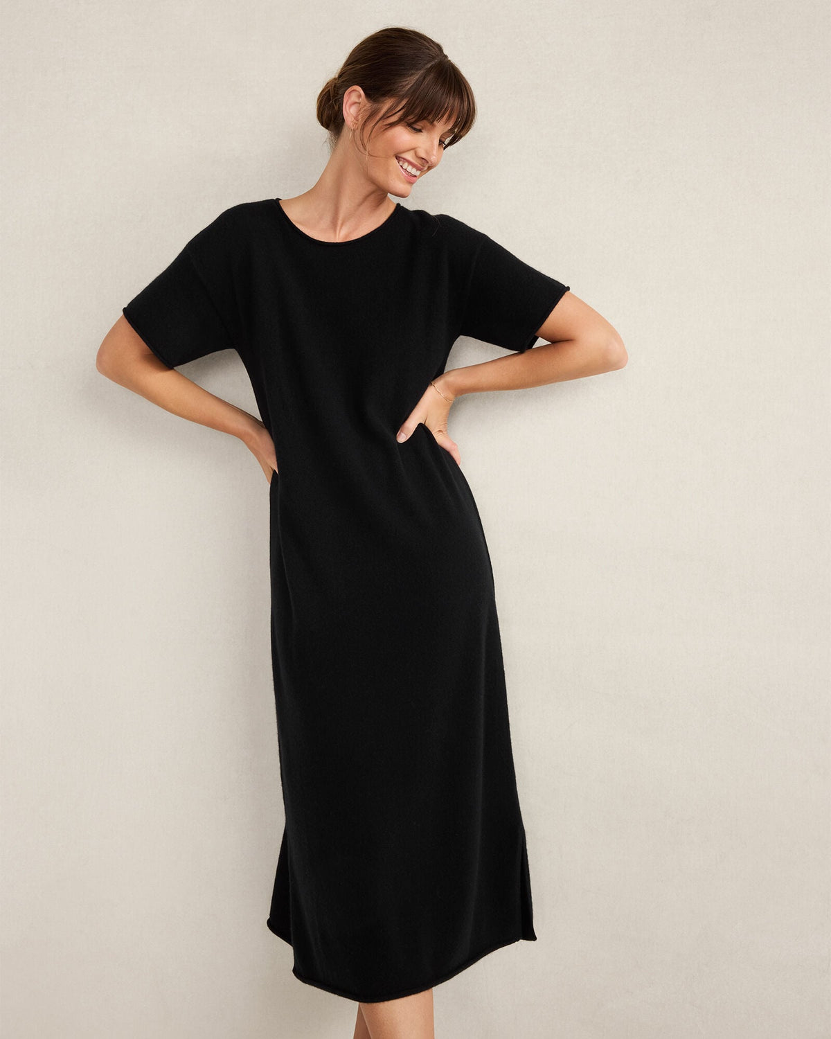 CASHMERE T-SHIRT DRESS