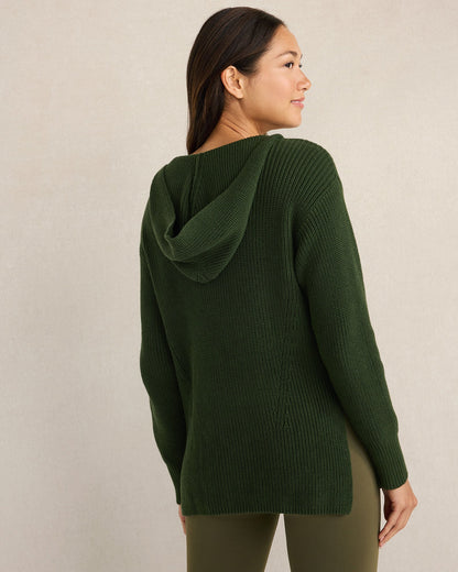 ORGANIC COTTON SHAKER STITCH HOODIE