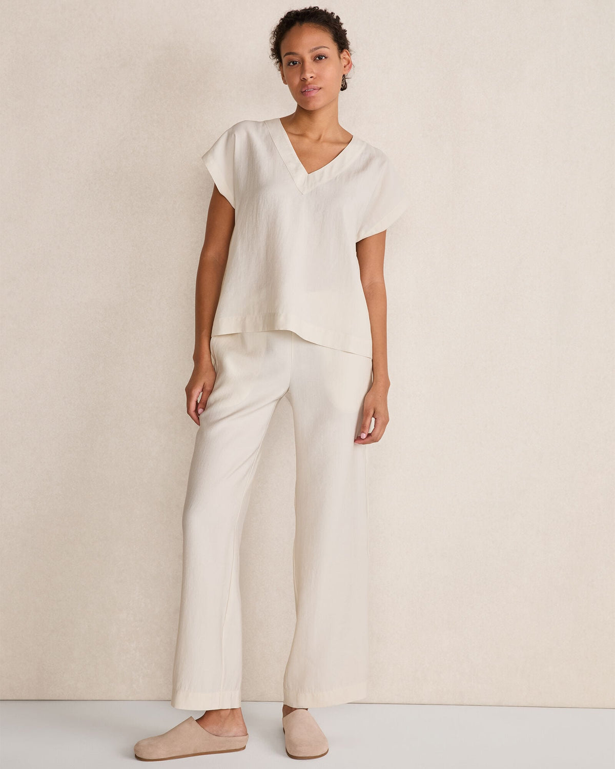 LUXE MODAL V-NECK TOP
