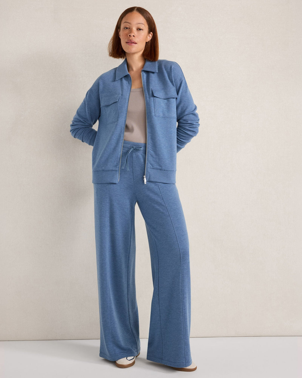 FLEECE COLLARED JACKET