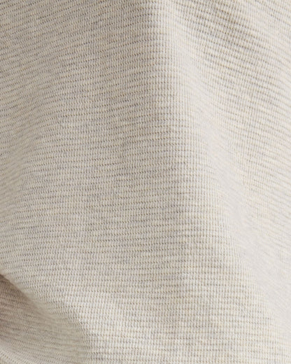 COTTON BLEND OTTOMAN RIB MOCK NECK TOP