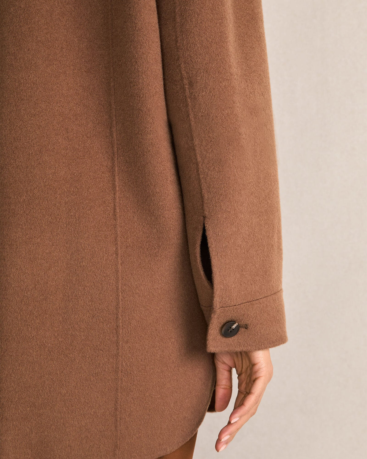 WOOL BLEND OVERSIZED SHACKET