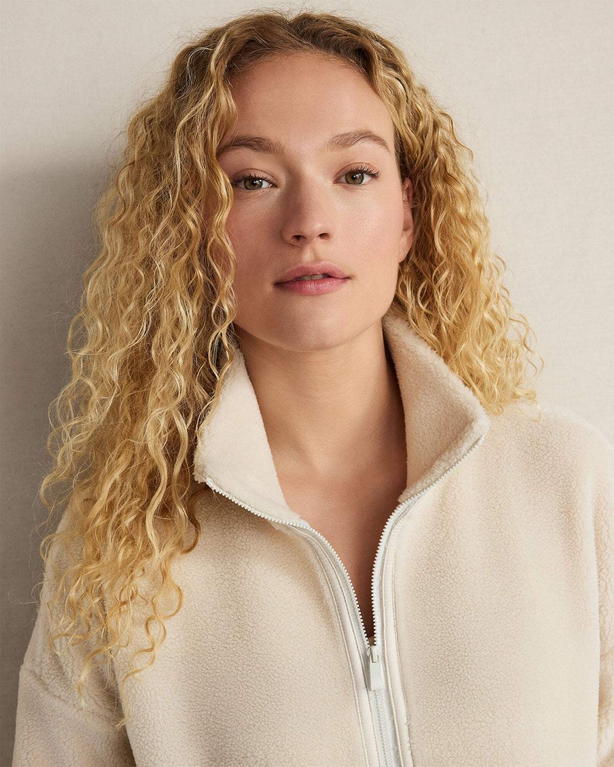 FAUX SHERPA HALF ZIP PULLOVER