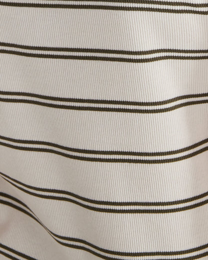 ORGANIC COTTON DOUBLE STRIPE RACERBACK TANK