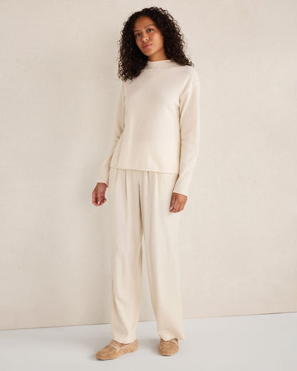 CASHMERE MOCKNECK SWEATER