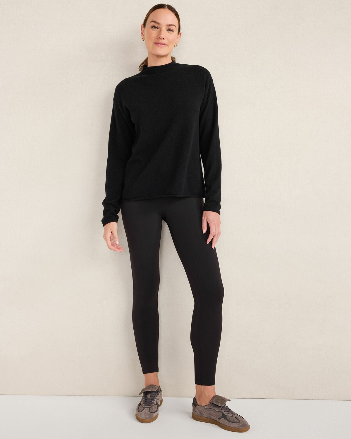 CASHMERE MOCKNECK SWEATER