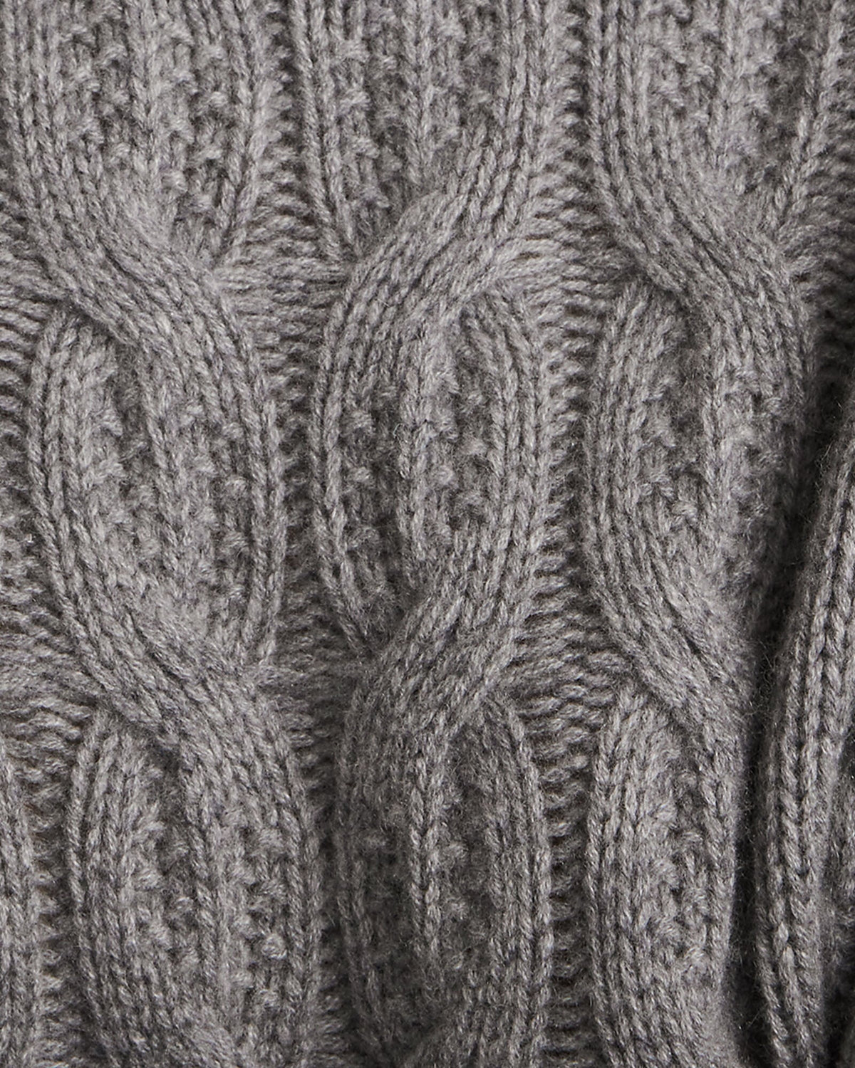 CASHMERE CABLE COLLARED SWEATER