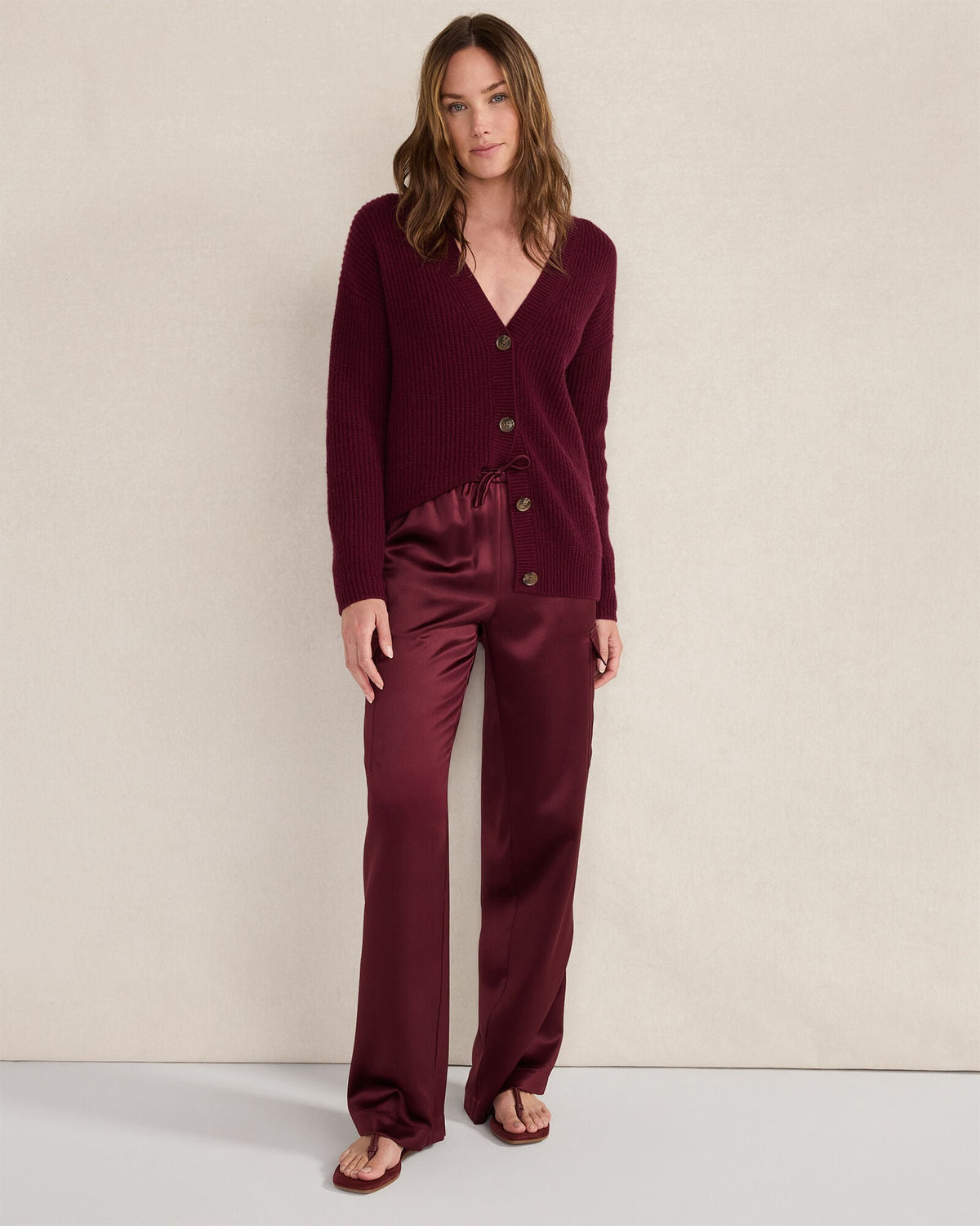 LUXE SILK CARGO PANTS