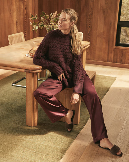 LUXE SILK CARGO PANTS