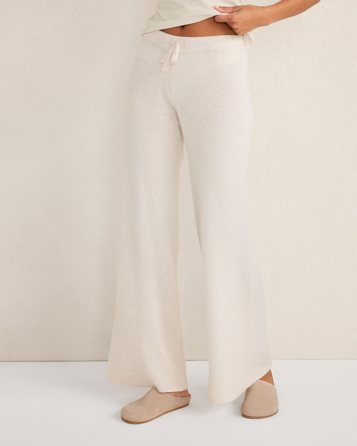 CASHMERE WIDE LEG PANTS