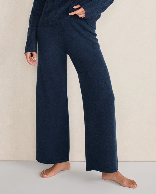 CASHMERE WIDE LEG PANTS