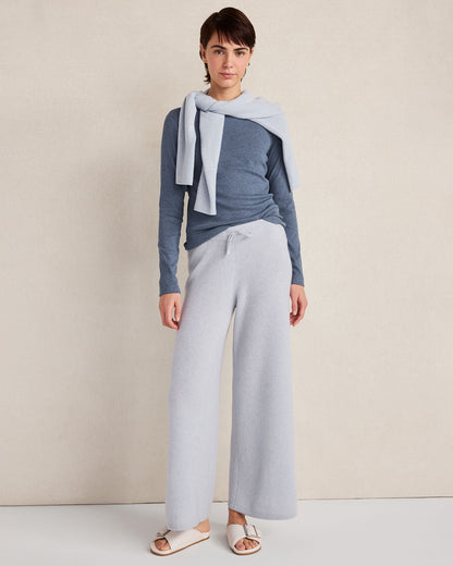 CASHMERE WIDE LEG PANTS