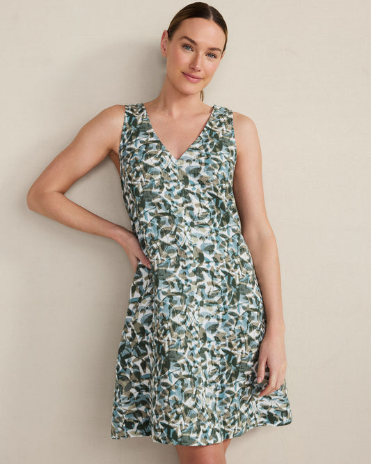 ORGANIC COTTON GAUZE FLORAL CHEMISE