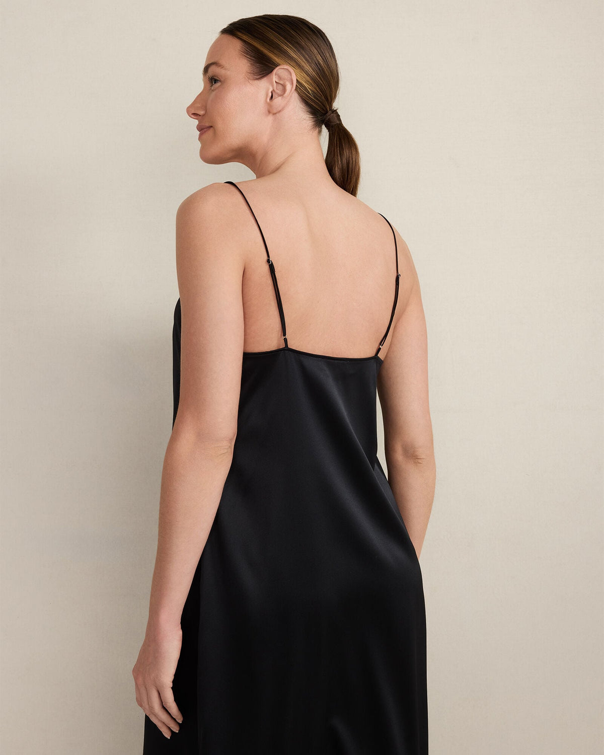 WASHABLE SILK PLEATED CHEMISE