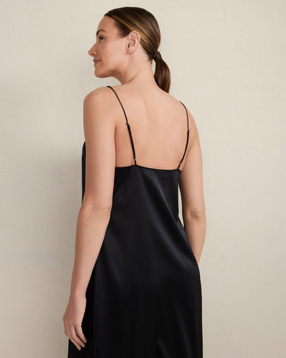 WASHABLE SILK PLEATED CHEMISE
