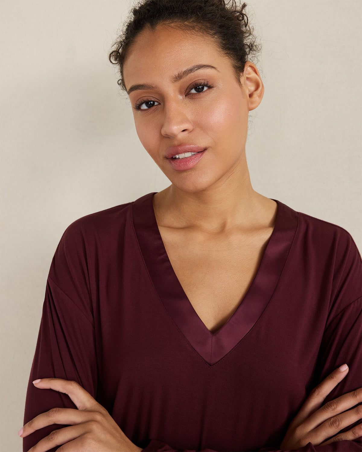 CALM & COOL LONG SLEEVE SLEEP TOP