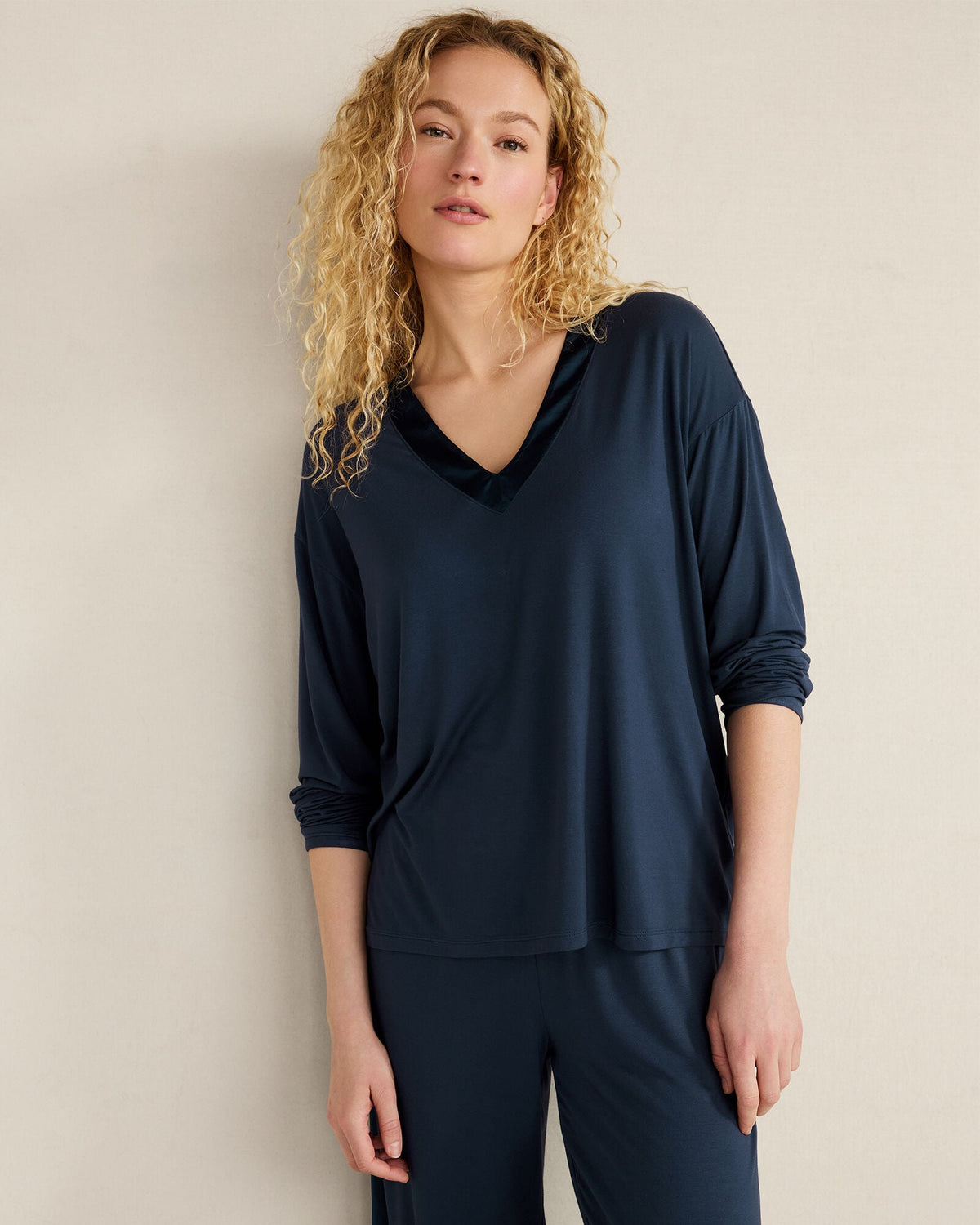 CALM & COOL LONG SLEEVE SLEEP TOP