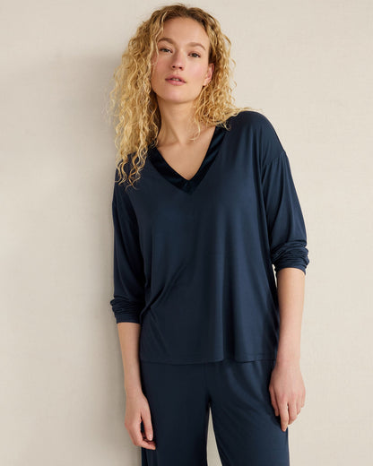 CALM & COOL LONG SLEEVE SLEEP TOP
