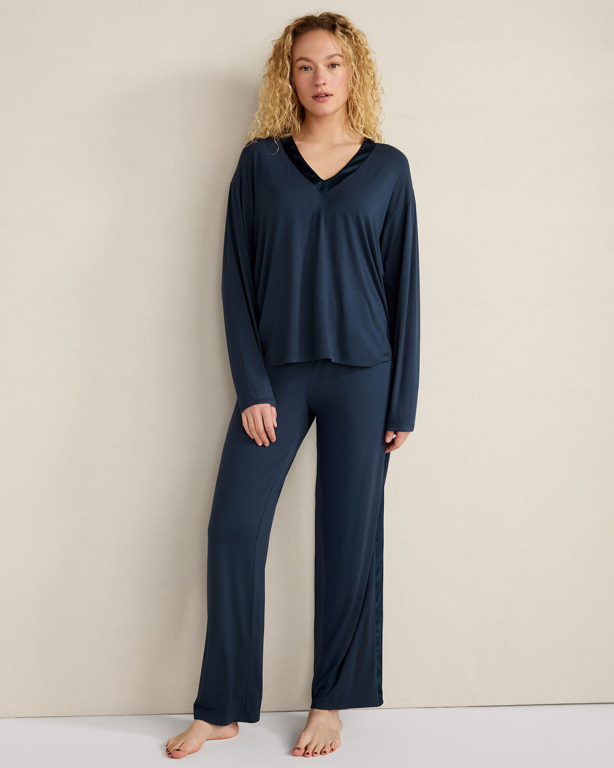 CALM & COOL LONG SLEEVE SLEEP TOP