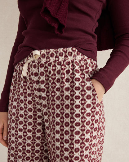 ORGANIC COTTON JERSEY IKAT PAJAMA PANTS
