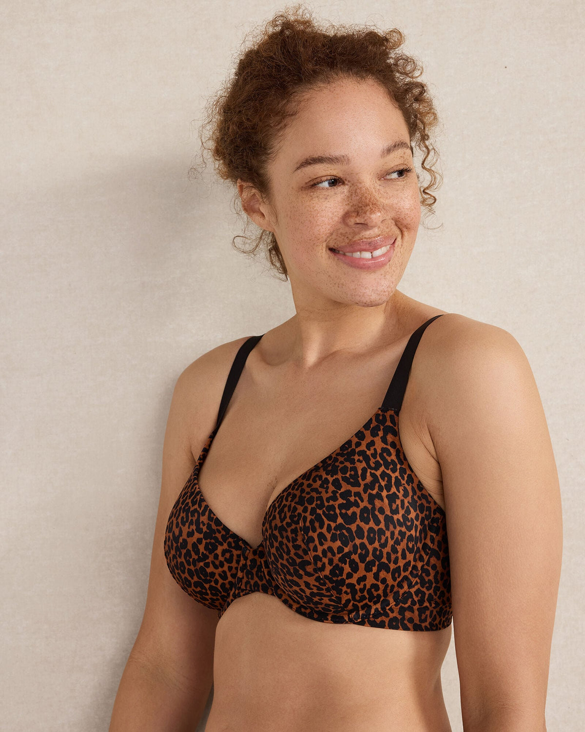 HAVEN WELL WITHIN X TALBOTS EMBRACE LUXE LEOPARD PERFECT COVERAGE BRA
