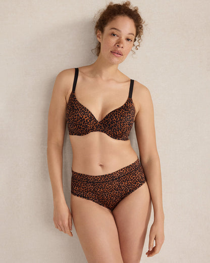 HAVEN WELL WITHIN X TALBOTS EMBRACE LUXE LEOPARD PERFECT COVERAGE BRA
