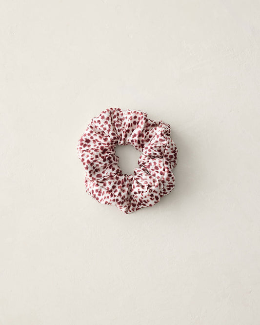 WASHABLE SILK ANIMAL DOT SCRUNCHIE
