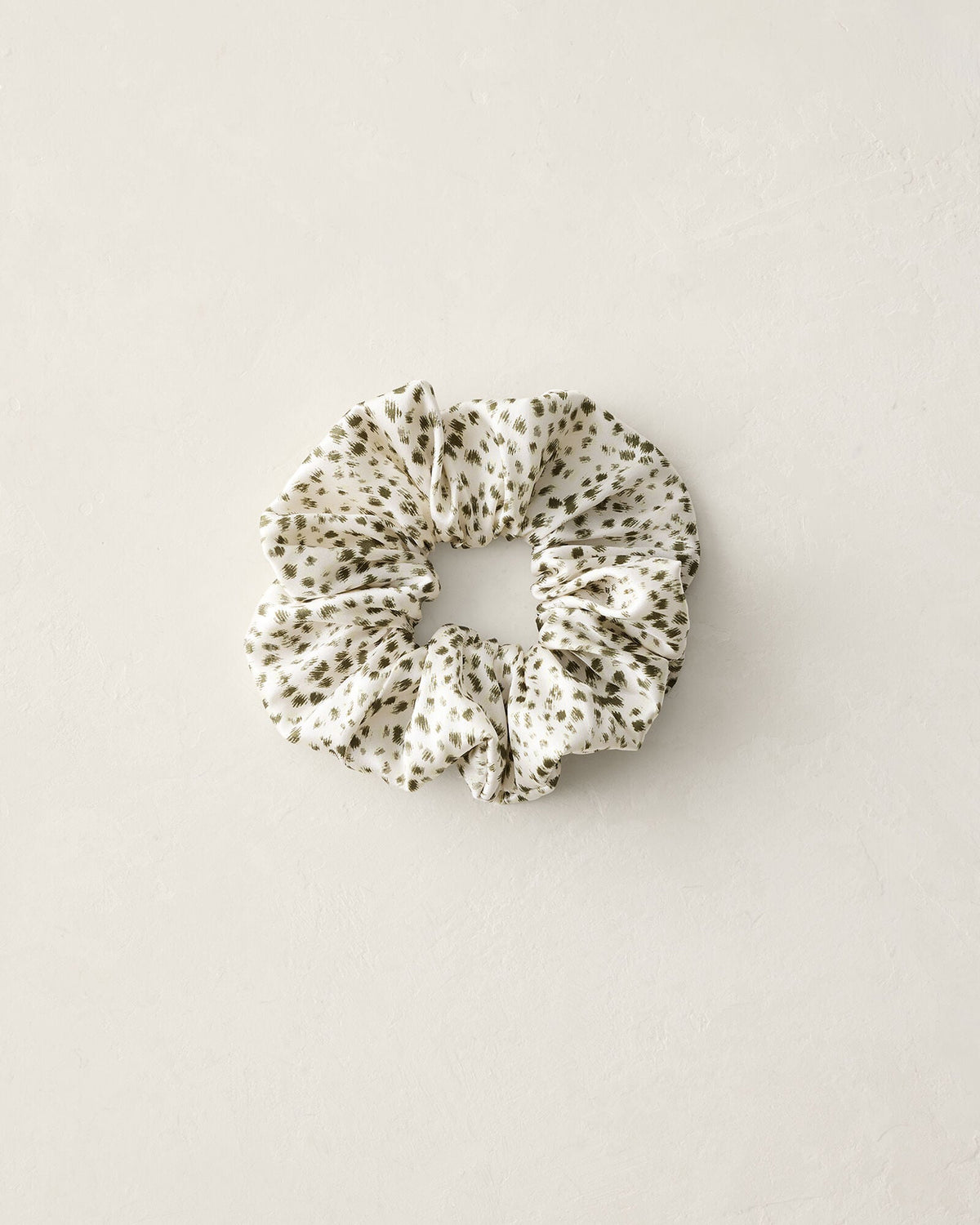 WASHABLE SILK ANIMAL DOT SCRUNCHIE