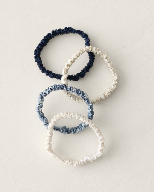 WASHABLE SILK HAIR TIES — WAVE MULTI
