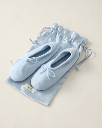 CASHMERE TRAVEL SLIPPERS
