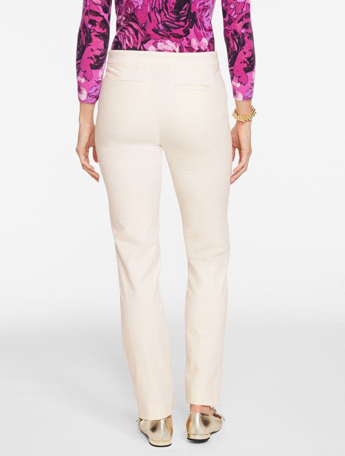 STRAIGHT LEG STRETCH VELVETEEN PANTS