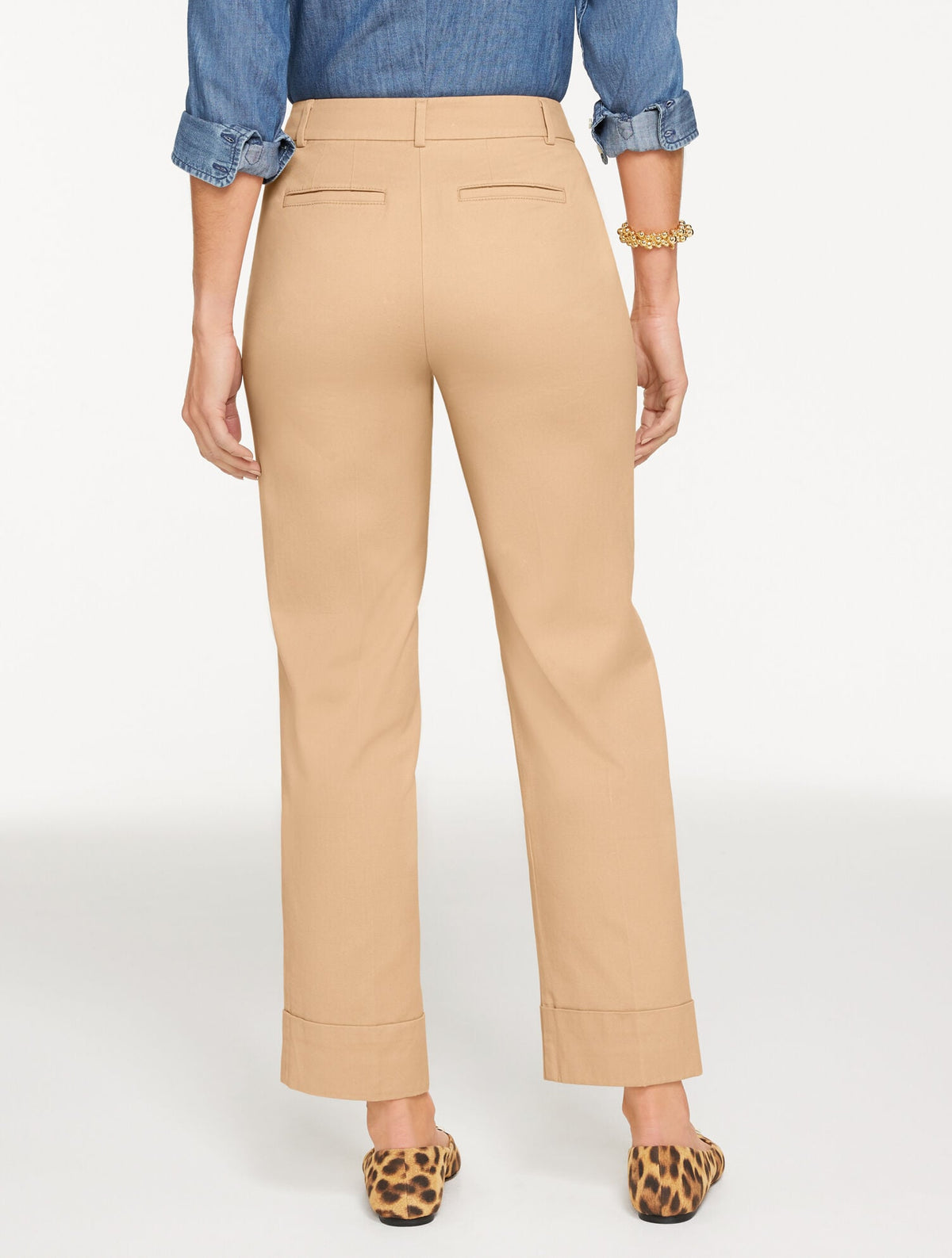 AIDEN TWILL STRAIGHT ANKLE PANT
