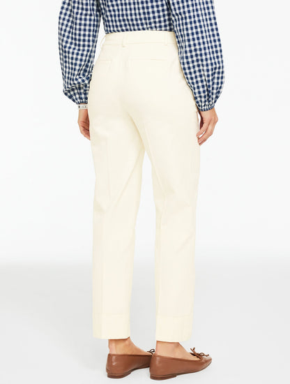 AIDEN TWILL STRAIGHT ANKLE PANT