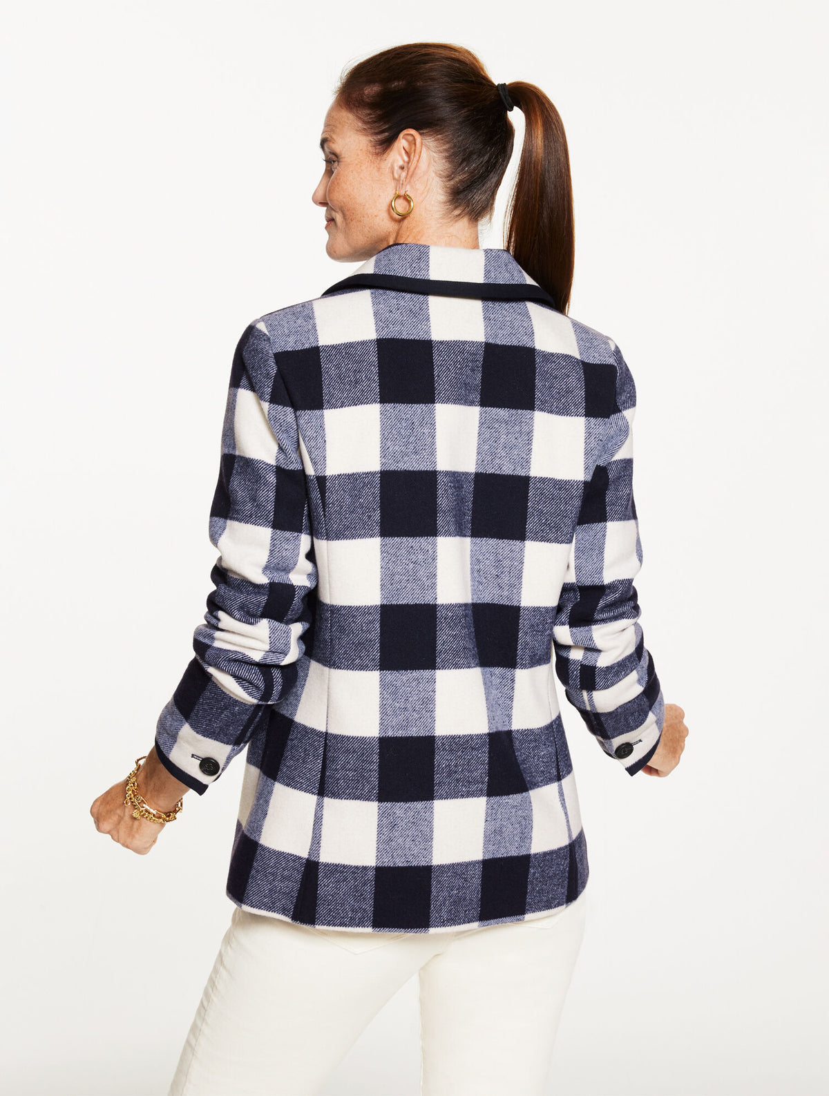 BUFFALO CHECK TIPPED JACKET