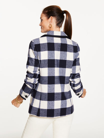 BUFFALO CHECK TIPPED JACKET