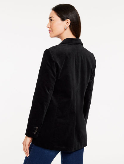 MODERN VELVETEEN BLAZER