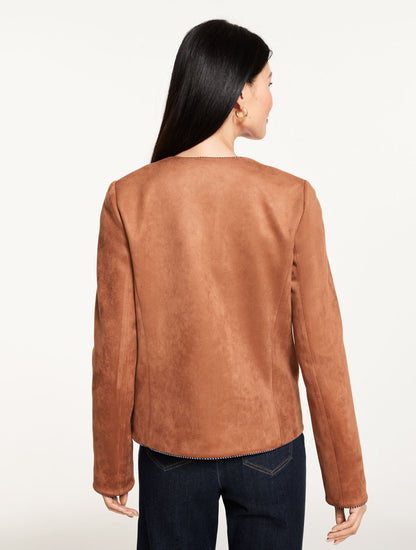 FAUX SUEDE JACKET