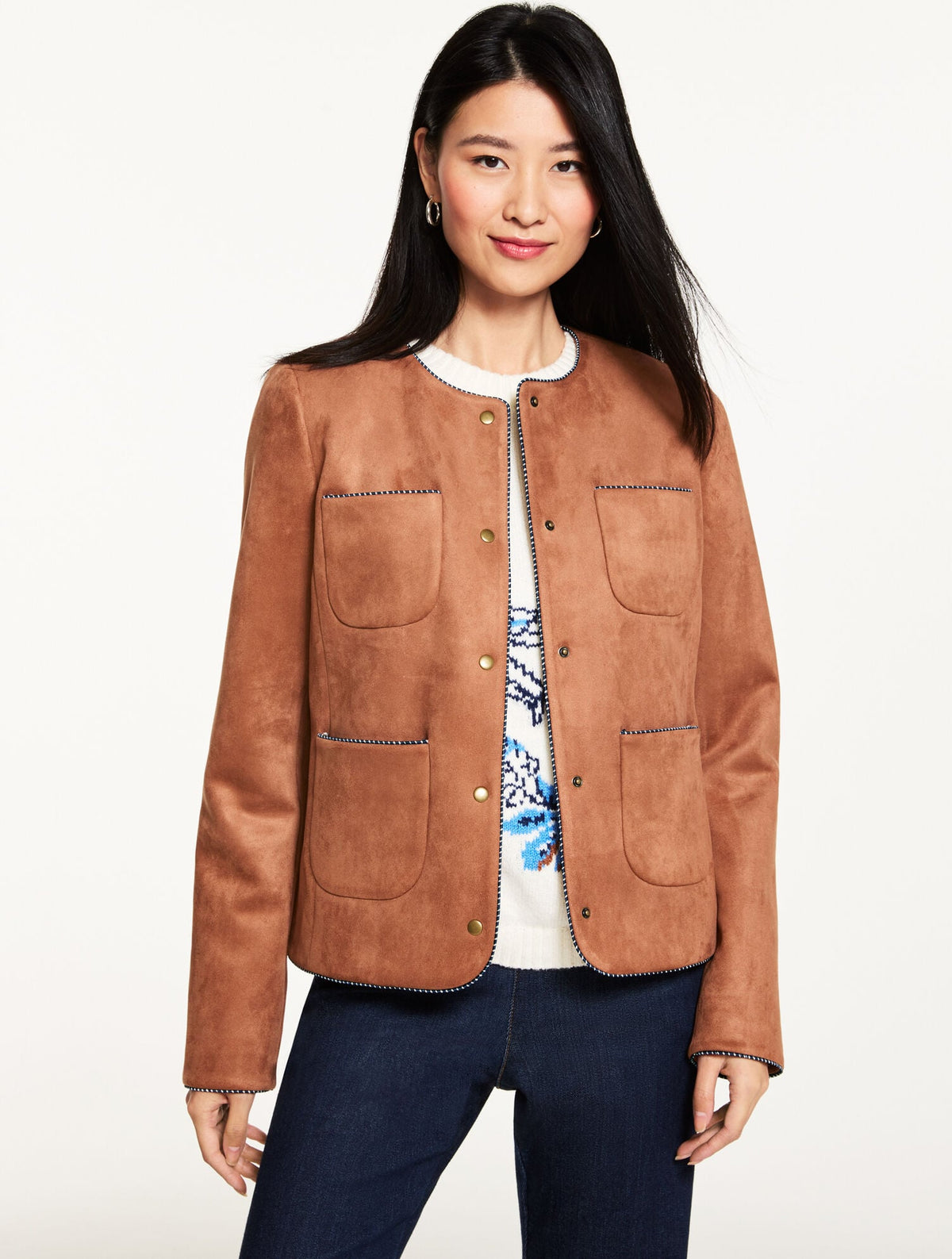 FAUX SUEDE JACKET